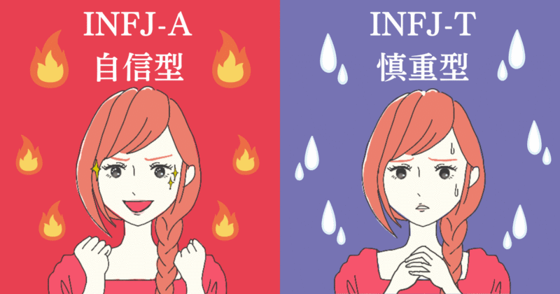 INFJ-A(自信型)とINFJ-T（慎重型）